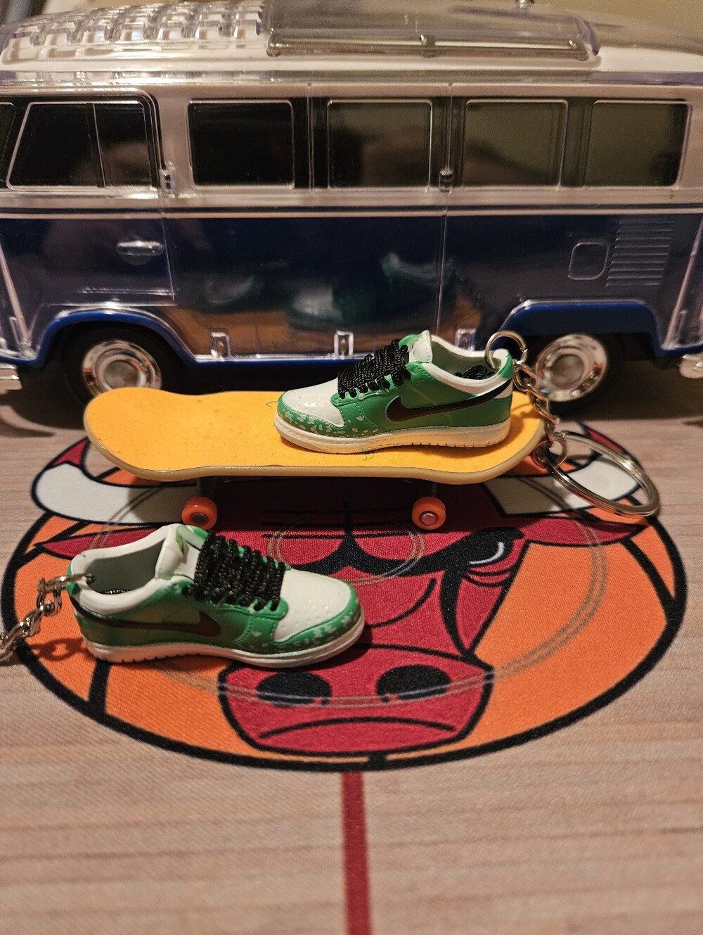 Pair of Mini sneaker keychain.